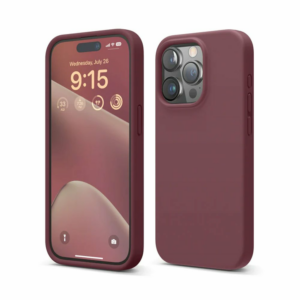 Elago kryt Silicone Case pre iPhone 15 Pro - Burgundy