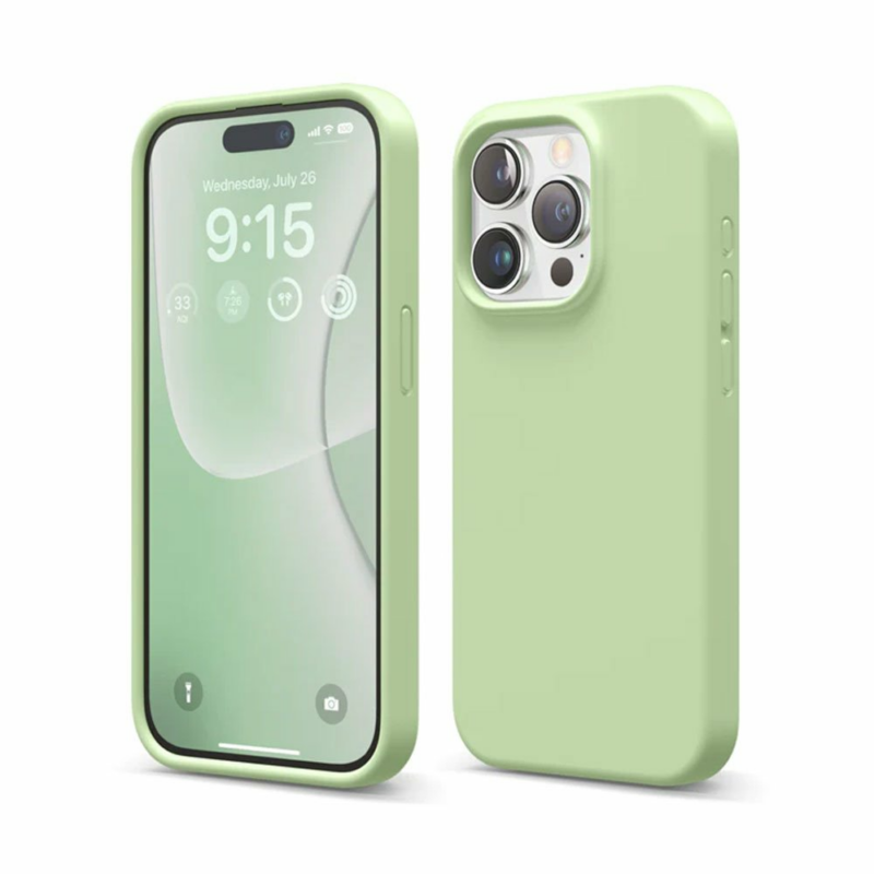 Elago kryt Silicone Case pre iPhone 15 Pro - Pastel Green