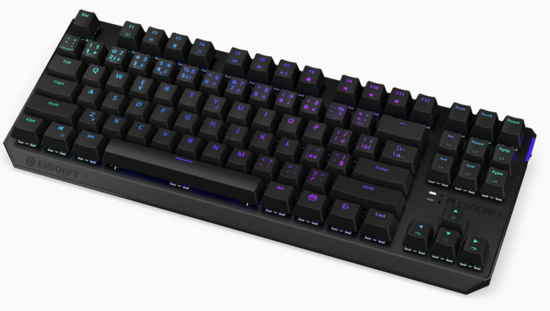 ENDORFY herná klávesnica Thock TKL Wireless Red / RGB / red sw. / bezdrôtová / mechanická / CZ/SK layout / čierna