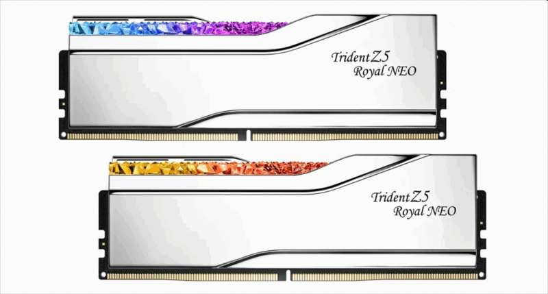 G.SKILL 32GB kit DDR5 6000 CL28 Trident Z5 Royal Neo silver