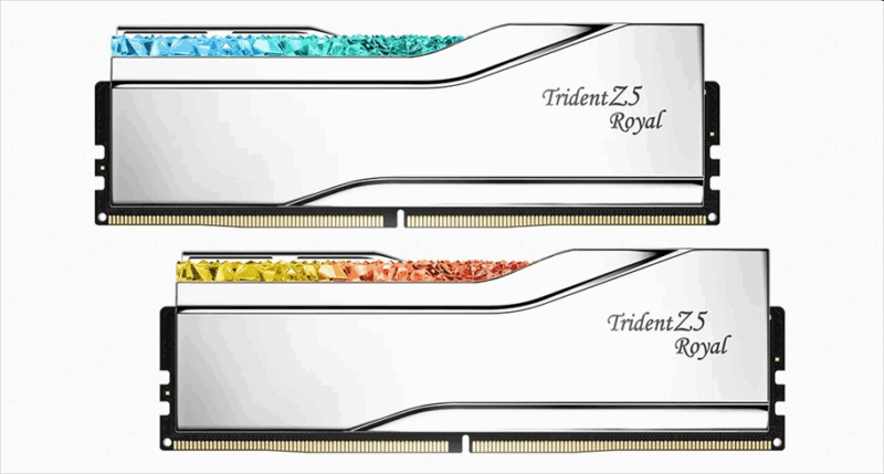 G.SKILL 96GB kit DDR5 6400 CL32 Trident Z5 Royal Silver