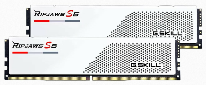 G.SKILL 32GB kit DDR5 6400 CL36 Ripjaws S5 white
