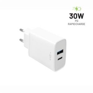 FIXED Sieťová nabíjačka s USB-C a USB výstupom a podporou PD