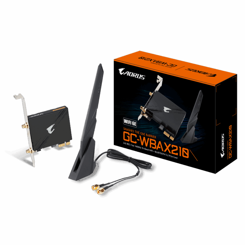 Gigabyte AORUS Intel WIFI 6E AX210 PCIe x1 network card
