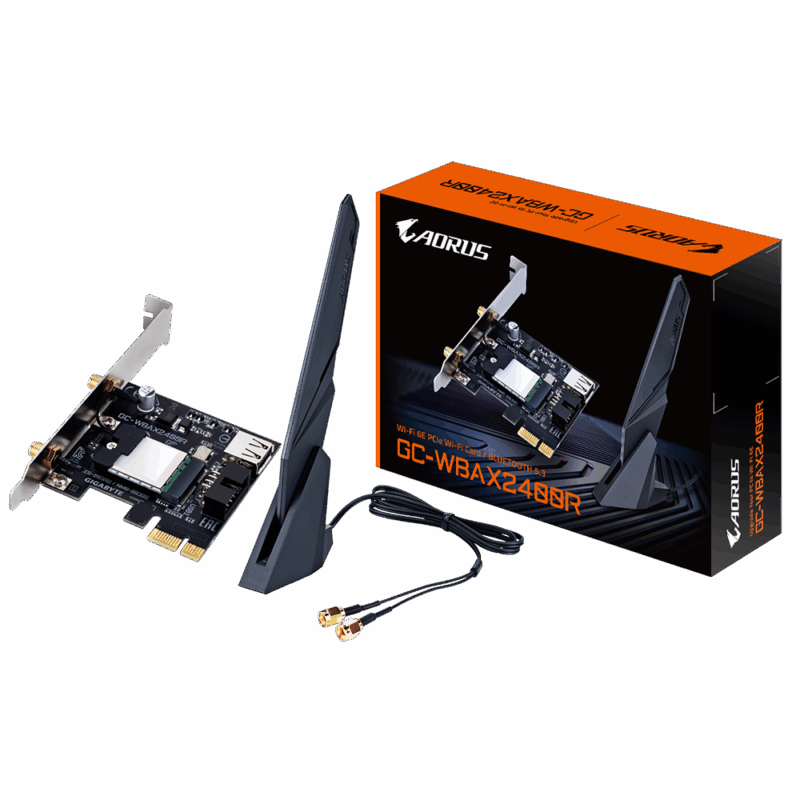 Gigabyte AORUS WIFI 6E AX2400 PCIe x1 network card