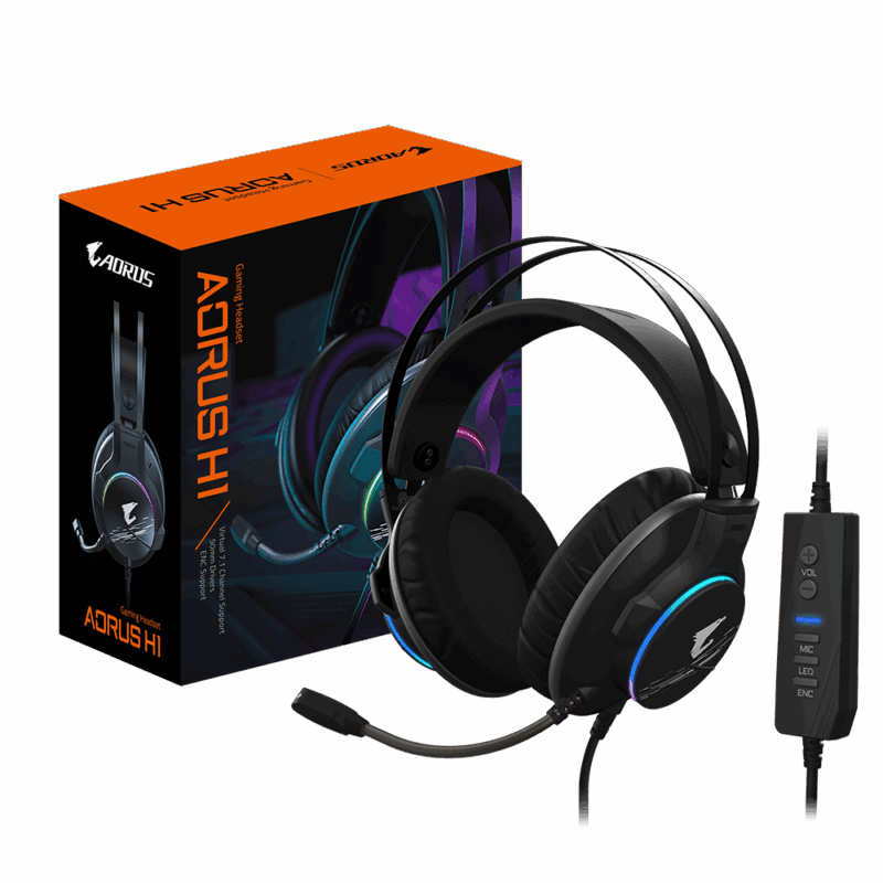 Gigabyte AORUS H1 Herné slúchadlá