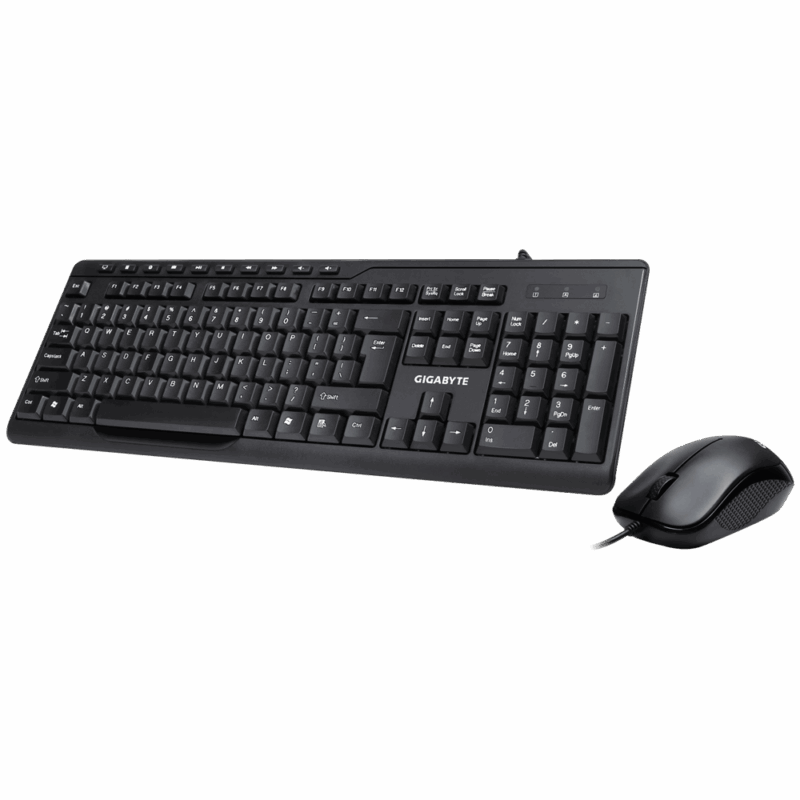 Gigabyte KM6300M Wired combo set keyboard US + mouse (up to 1000dpi)