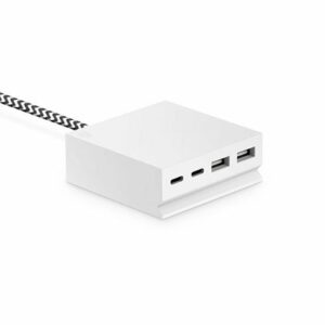 USBePower Hide Mini 27W 4-in-1 desktop charger - White