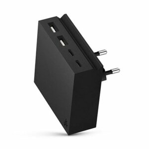 USBePower Hide Mini 27W 4-in-1 wall charger - Black