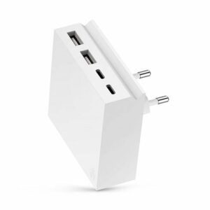 USBePower Hide Mini 27W 4-in-1 wall charger - White