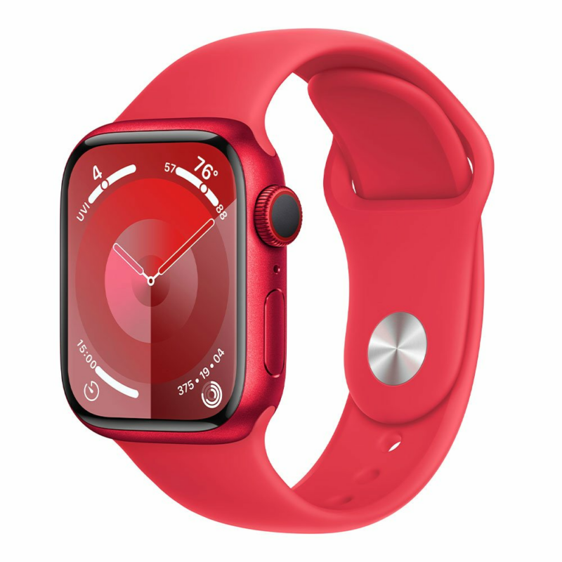 Apple Watch Series 9 GPS + Cellular 45mm (PRODUCT)RED Aluminium Case with (PRODUCT)RED Sport Band - S/M