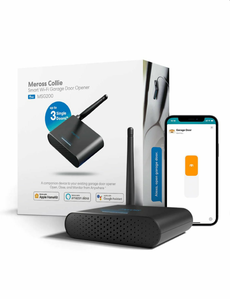 Meross Smart Wi-Fi Ovládanie otvárania garážových brán - podpora až 3 garážových brán