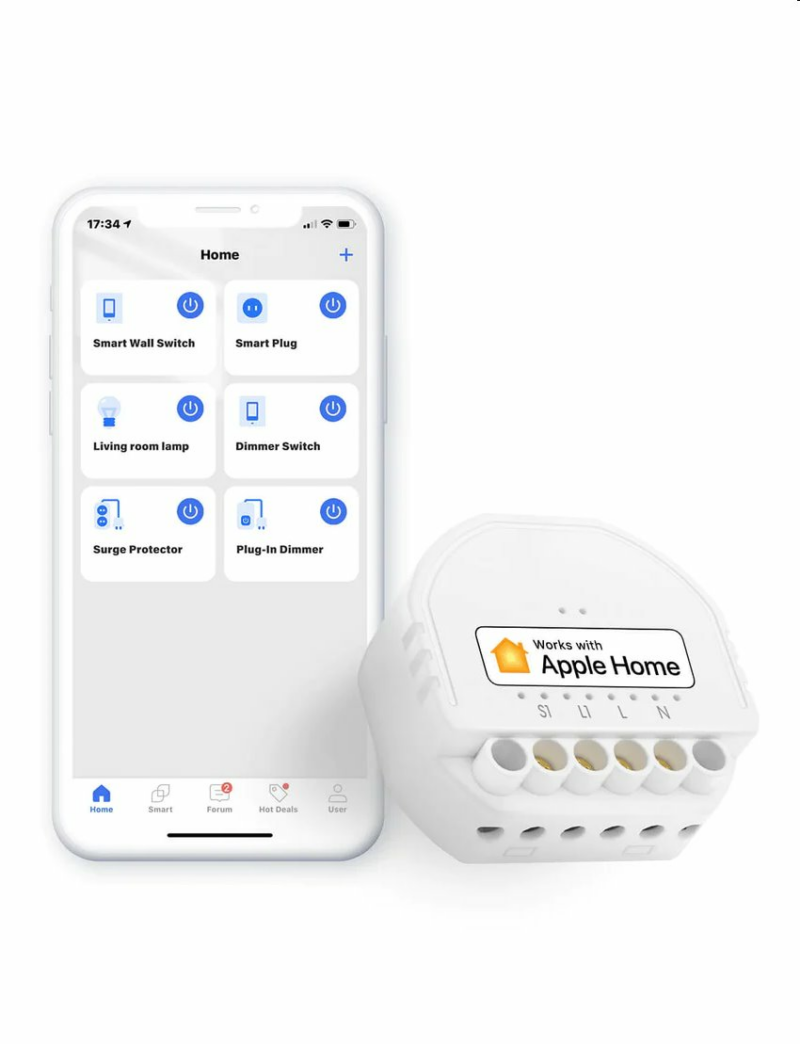Meross Smart Wi-Fi In-Wall vypinac Neutral Wire Required