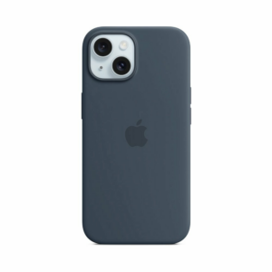 iPhone 15 Silicone Case with MagSafe - Storm Blue