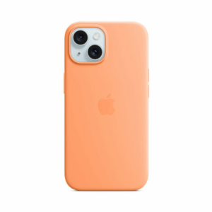 iPhone 15 Silicone Case with MagSafe - Orange Sorbet