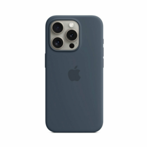 iPhone 15 Pro Silicone Case with MagSafe - Storm Blue