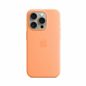 iPhone 15 Pro Silicone Case with MagSafe - Orange Sorbet