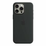 iPhone 15 Pro Max Silicone Case with MagSafe - Black