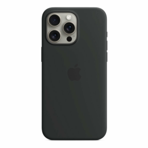 iPhone 15 Pro Max Silicone Case with MagSafe - Black