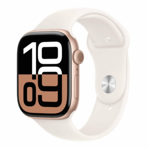 Apple Watch Series 10 GPS 46mm Rose Gold Aluminium Case with Light Blush Sport Band - M/L