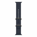Apple Watch 49mm Navy Ocean Band - Natural Titanium Finish