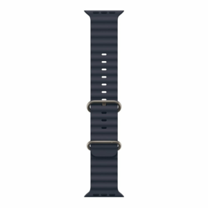 Apple Watch 49mm Navy Ocean Band - Natural Titanium Finish