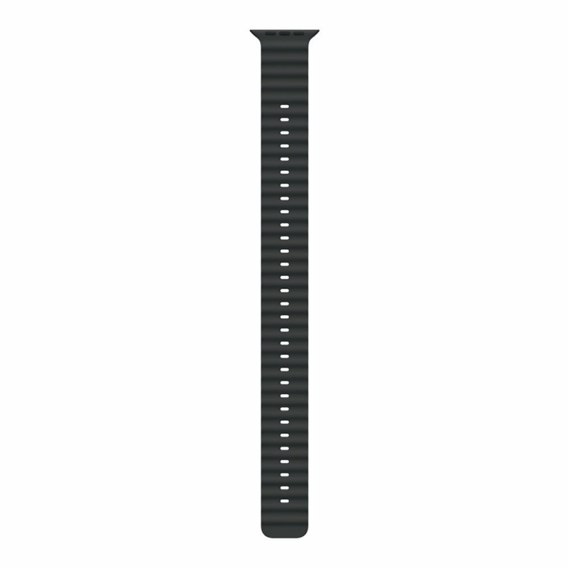 Apple Watch 49mm Black Ocean Band Extension - Natural Titanium Finish