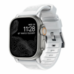 Nomad remienok Rugged Strap pre Apple Watch 44/45/49mm - White/Silver Hardware