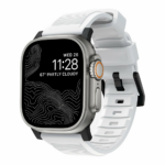 Nomad remienok Rugged Strap pre Apple Watch 44/45/49mm - White/Black Hardware