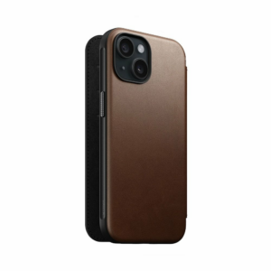 Nomad puzdro Modern Leather Folio Magsafe pre iPhone 15 - Brown