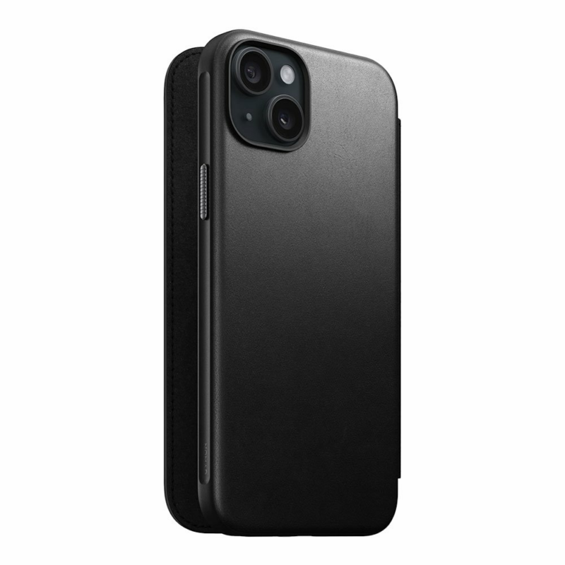 Nomad puzdro Modern Leather Folio Magsafe pre iPhone 15 Plus - Black