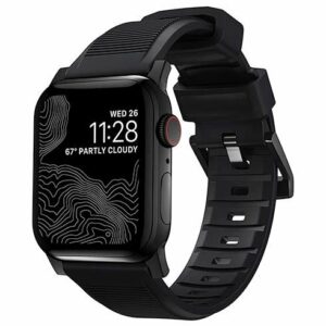 Nomad remienok Rugged Strap pre Apple Watch 44/45/49mm - Black/Black Hardware