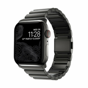 Nomad remienok pre Apple Watch 42/44/45/49 mm - Steel Band/Graphite Hardware