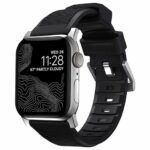 Nomad remienok Rugged Strap pre Apple Watch 44/45/49mm - Black/Silver Hardware
