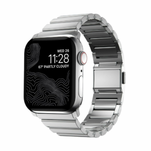 Nomad remienok pre Apple Watch 42/44/45/49 mm - Steel Band/Silver Hardware