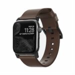 Nomad kožený remienok pre Apple Watch 44/45/49 mm - Modern Brown/Black Hardware