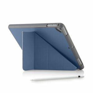 Pipetto puzdro Origami Pencil Case pre iPad 9.7" 2018 - Navy Blue