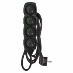 EMOS Predlzovaci kabel 16A (4zás.) 3M  ČIERNY