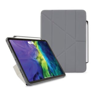 Pipetto puzdro Origami Pencil Case pre iPad Air 11" M1/M2/M3 - Dark Grey