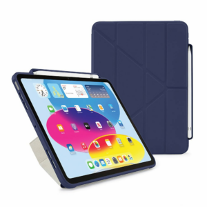 Pipetto puzdro Origami Pencil Case pre iPad 10-11 Gen 2022/2025 - Dark Blue