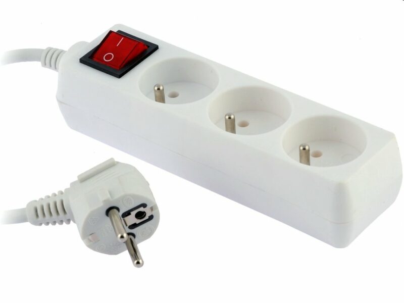 OEM Predlzovaci kabel 230V 5m (3zás. + vypínač)