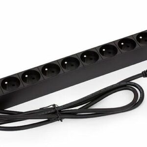 TRITON 19" rozvodný panel 1U; 8 x zásuvka ČSN