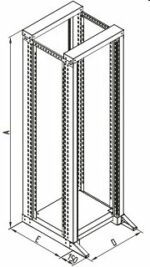 TRITON 19" dvojdielny otvorený stojan RSX