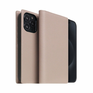 SLG Design puzdro D8 Magsafe Full Grain Leather pre iPhone 15 Pro - Light Cream