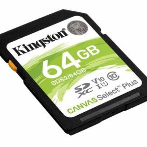 Kingston 64GB SDXC Canvas Select Plus 100R C10 UHS-I U1 V10