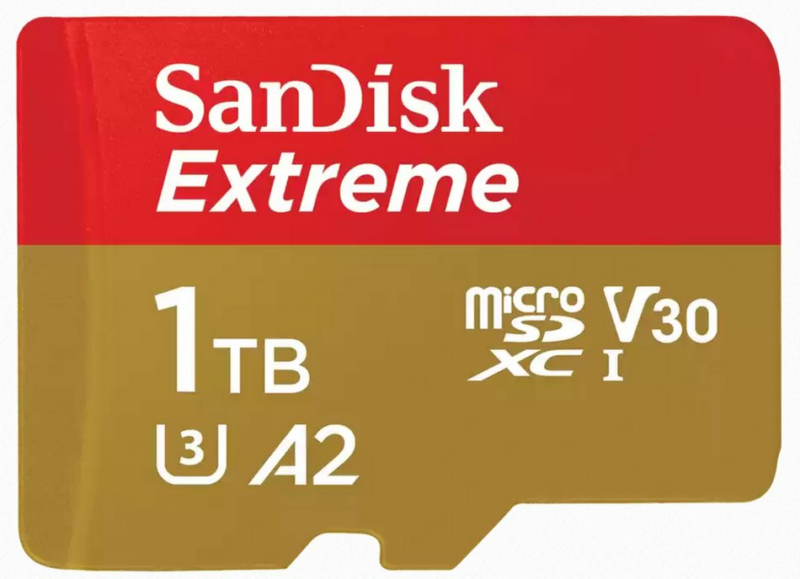 SanDisk Extreme 1TB microSD card