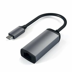 Satechi adaptér USB-C to Gigabit Ethernet - Space Gray Aluminium
