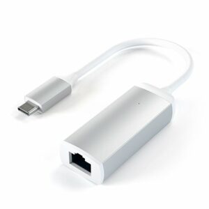 Satechi adaptér USB-C to Gigabit Ethernet - Silver Aluminium