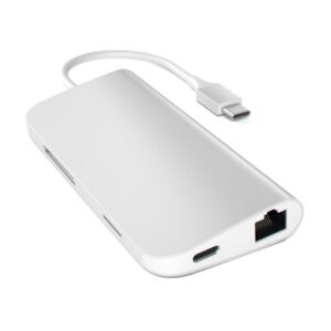 Satechi USB-C Multiport adaptér 4K 8ports - Silver Aluminium