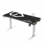 ULTRADESK Herný stôl FORCE SNOW - biely